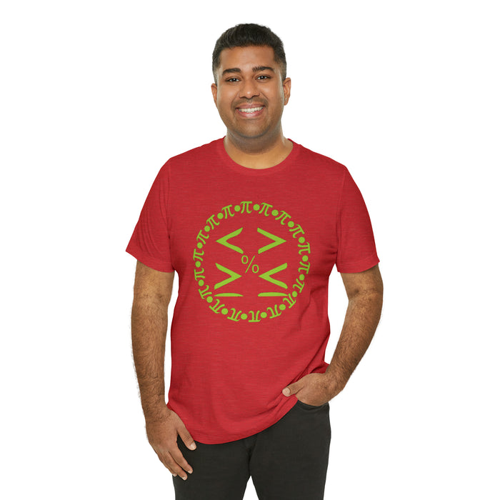 Unisex Jersey Short Sleeve Tee - Pi and Symbols: Mathematical Elegance