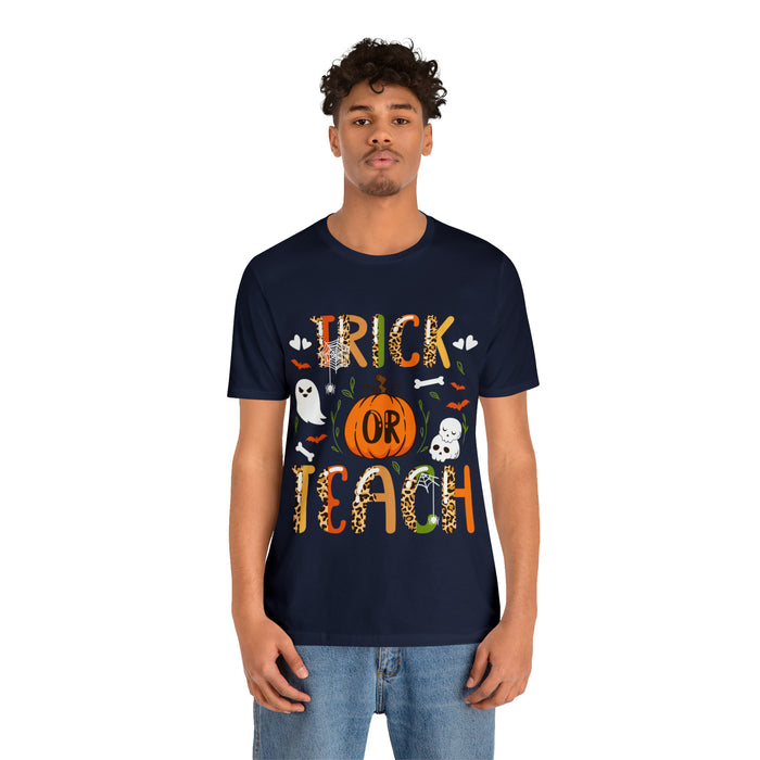 Unisex Jersey Short Sleeve Tee - "Trick or Teach"