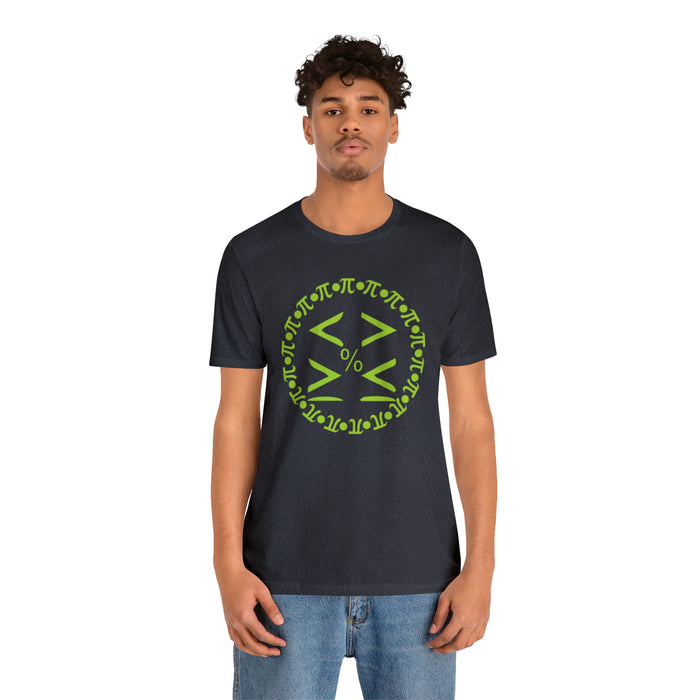 Unisex Jersey Short Sleeve Tee - Pi and Symbols: Mathematical Elegance