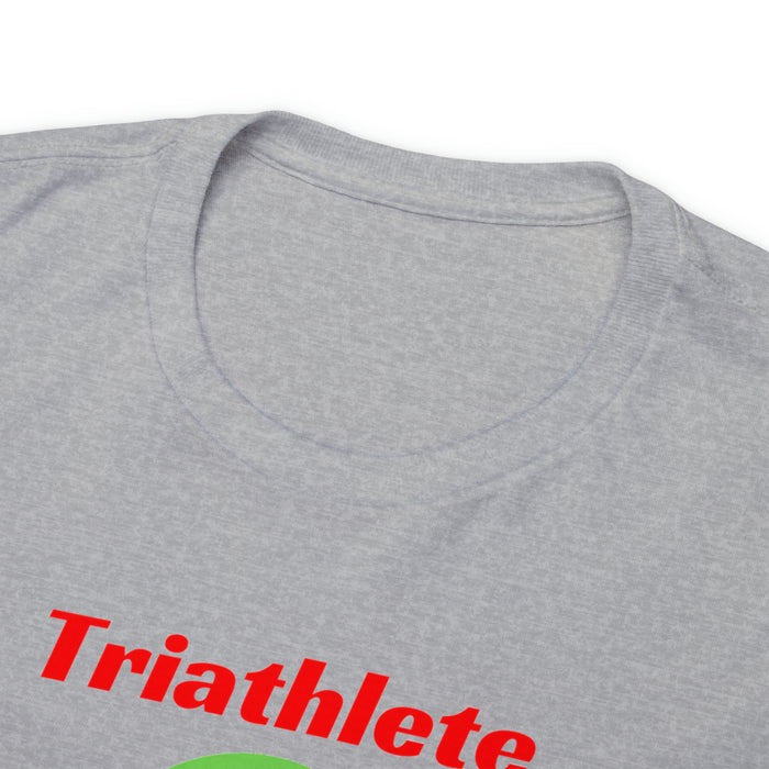 Unisex Heavy Cotton Tee - "Triathlete in Training": Read - Eat - Sleep