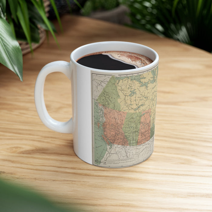 Ceramic Mug 11oz - Canadian Frontier: The Map of Dominion of Canada