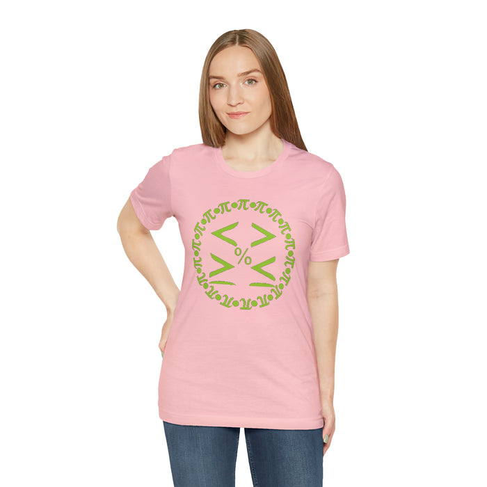 Unisex Jersey Short Sleeve Tee - Pi and Symbols: Mathematical Elegance