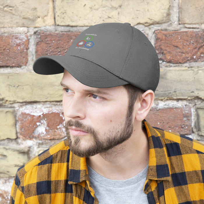 Unisex Twill Hat - Triathlete in Training: Read - Eat - Sleep