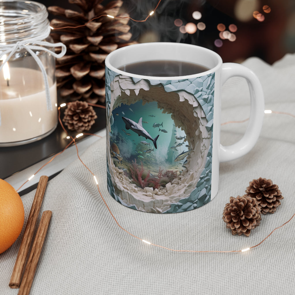 Creature Cups SHARK Ceramic Cup (11 Ounce, Deep Blue Exterior) - 3D Animal  Inside Mug - Birthday, Ho…See more Creature Cups SHARK Ceramic Cup (11