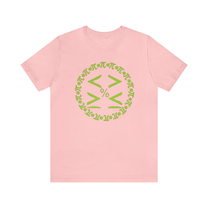 Unisex Jersey Short Sleeve Tee - Pi and Symbols: Mathematical Elegance