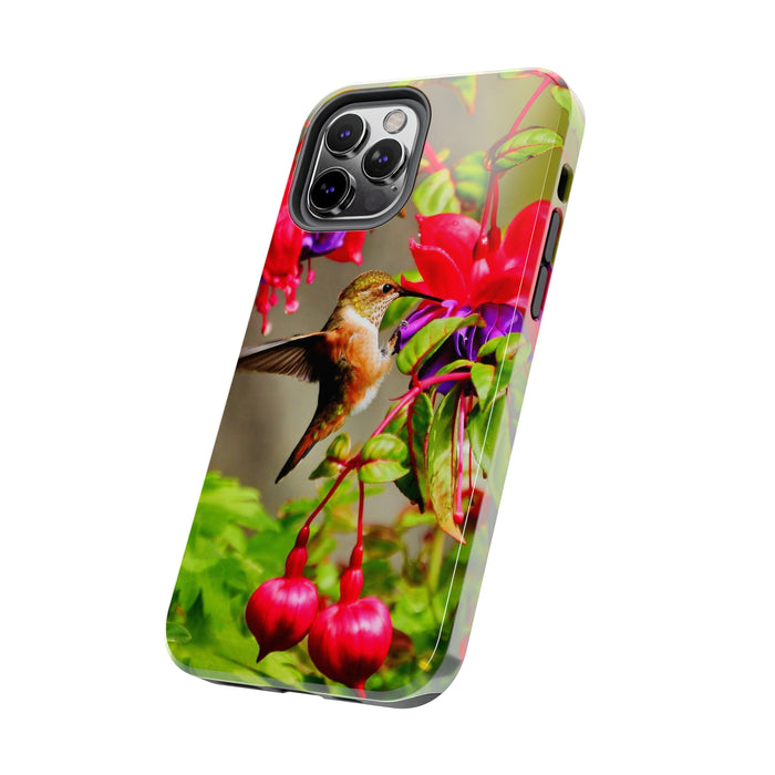 Tough Phone Cases - Nature's Elegance: Rufous Hummingbird