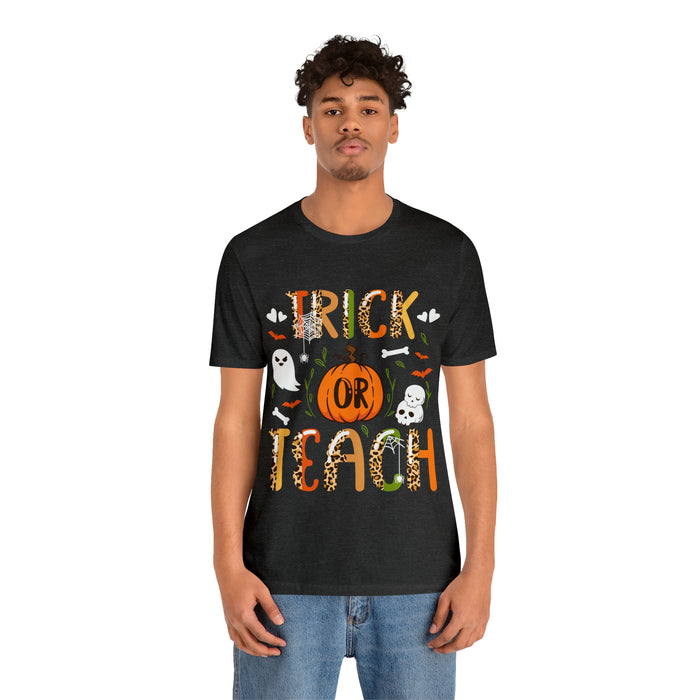 Unisex Jersey Short Sleeve Tee - "Trick or Teach"