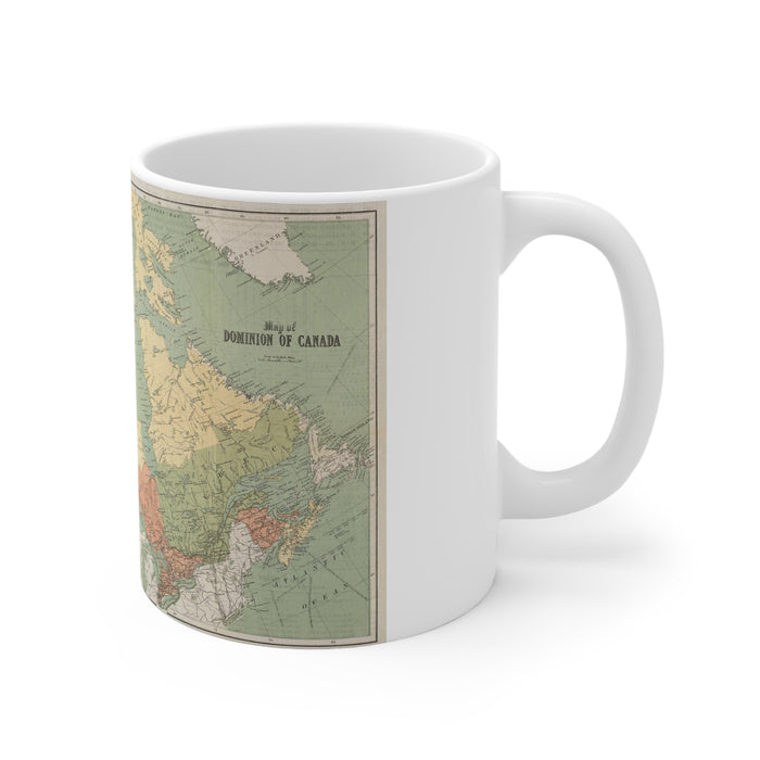 Ceramic Mug 11oz - Canadian Frontier: The Map of Dominion of Canada