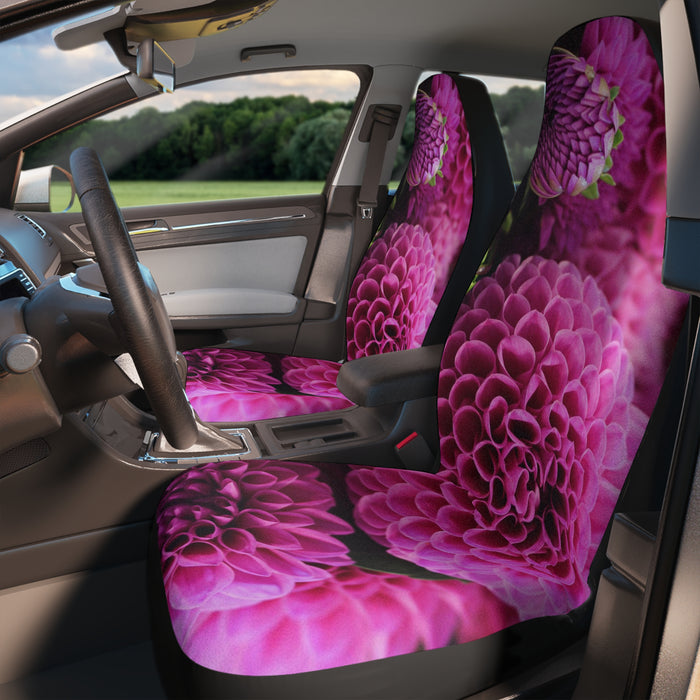 Car Seat Covers - Dazzling Dahlia Haven