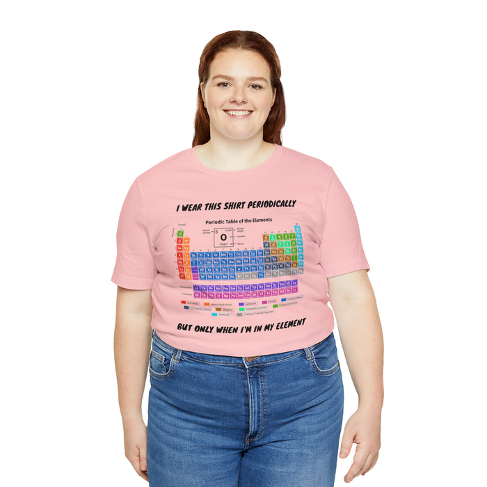 Unisex Jersey Short Sleeve Tee - Elemental Elegance: The Periodic Table of Chemical Elements