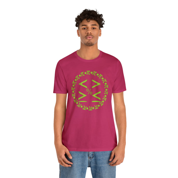 Unisex Jersey Short Sleeve Tee - Pi and Symbols: Mathematical Elegance