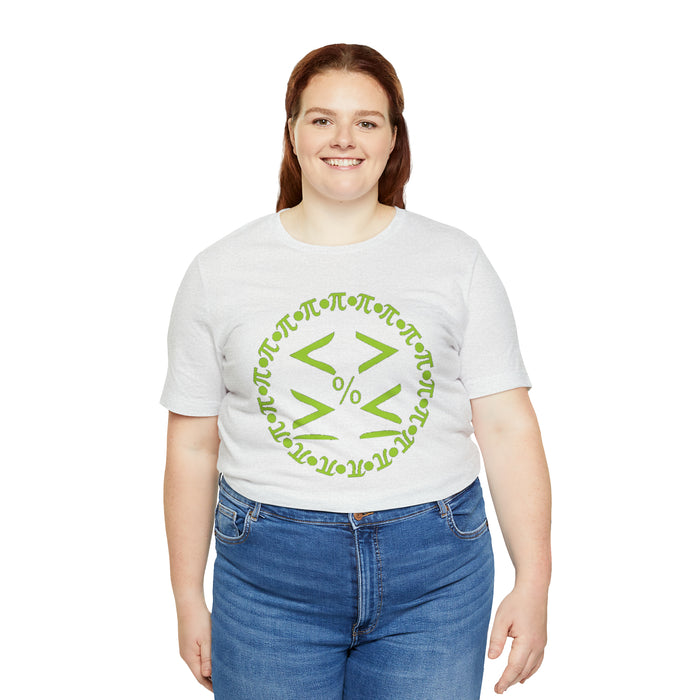 Unisex Jersey Short Sleeve Tee - Pi and Symbols: Mathematical Elegance