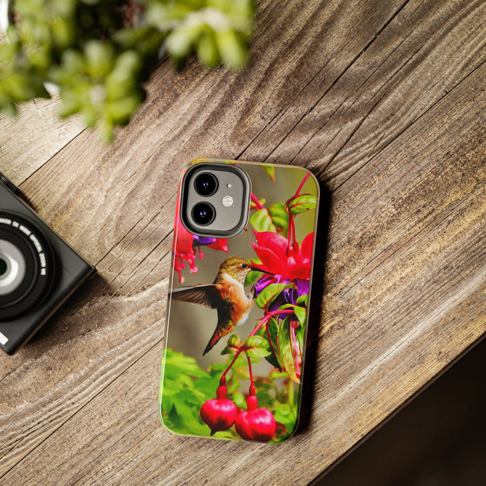 Tough Phone Cases - Nature's Elegance: Rufous Hummingbird