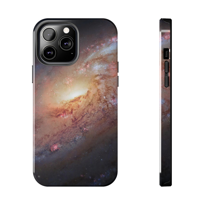 Tough Phone Cases - Spiral Symphony: The Messier 106 Galaxy