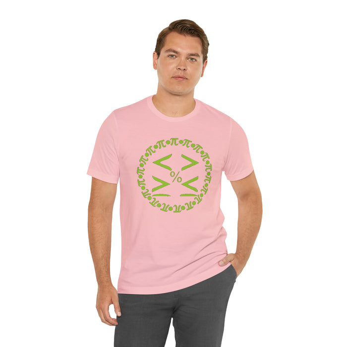 Unisex Jersey Short Sleeve Tee - Pi and Symbols: Mathematical Elegance