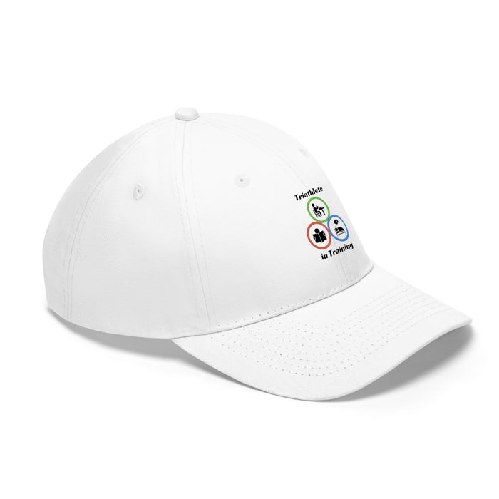 Unisex Twill Hat - Triathlete in Training: Read - Eat - Sleep