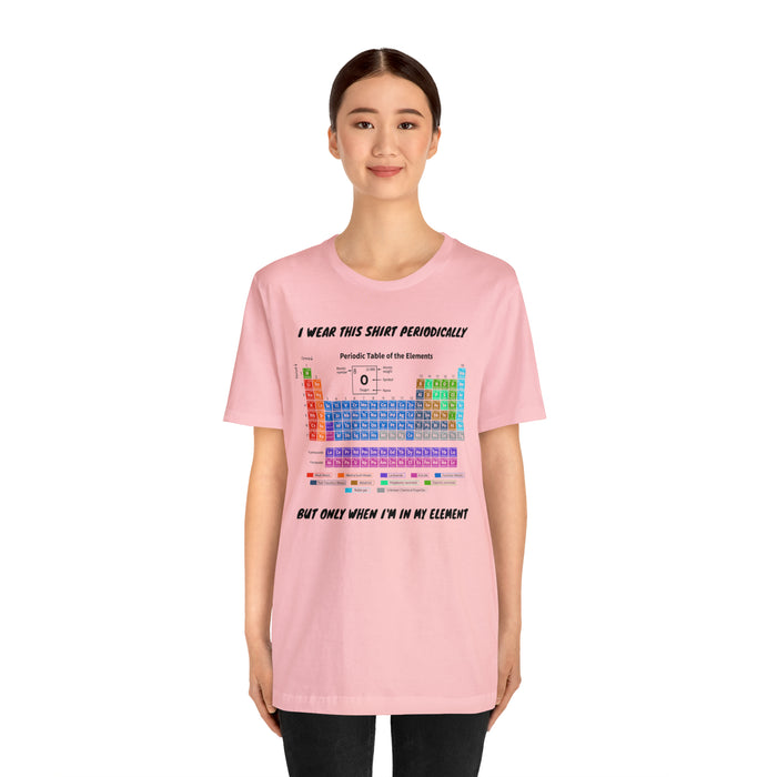 Unisex Jersey Short Sleeve Tee - Elemental Elegance: The Periodic Table of Chemical Elements