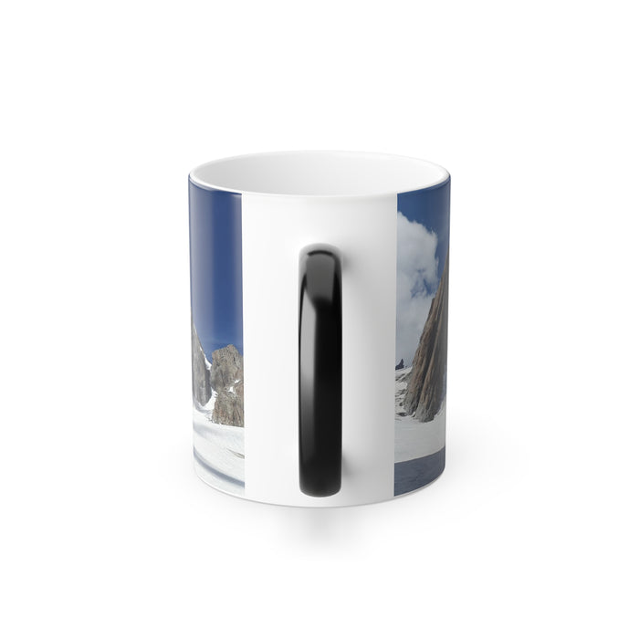 Colour Morphing Mug, 11oz - Snowy Peaks: Rockies Wonderland