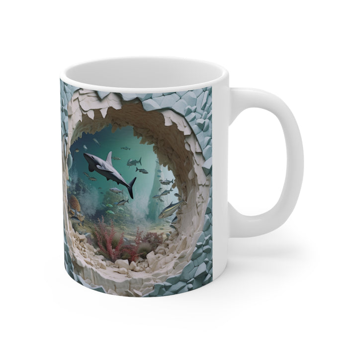 Creature Cups SHARK Ceramic Cup (11 Ounce, Deep Blue Exterior) - 3D Animal  Inside Mug - Birthday, Ho…See more Creature Cups SHARK Ceramic Cup (11