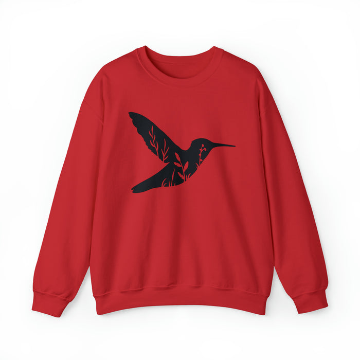 Unisex Heavy Blend™ Crewneck Sweatshirt - Whispers of Nature: Hummingbird Harmony 🌺🕊️