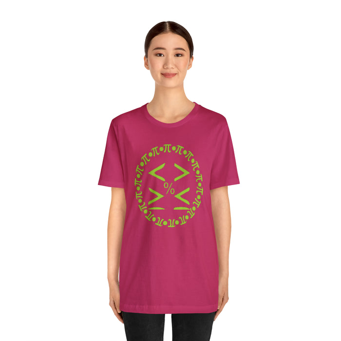 Unisex Jersey Short Sleeve Tee - Pi and Symbols: Mathematical Elegance