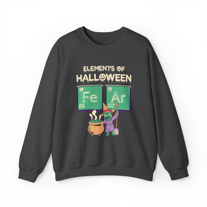 Unisex Heavy Blend™ Crewneck Sweatshirt - Spooky Halloween: Elements of Fear