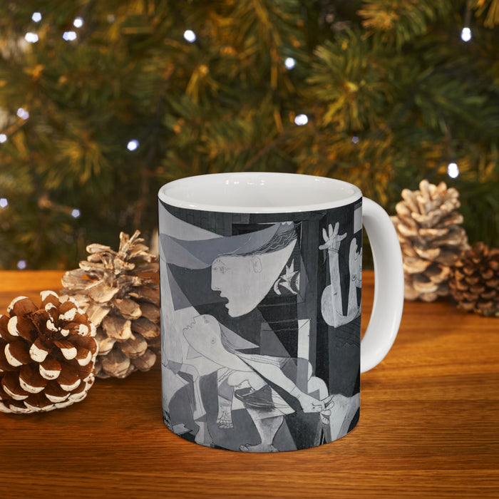 Ceramic Mug 11oz - Picasso's Powerful Reflection: Guernica