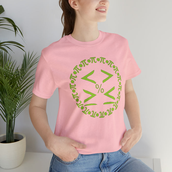 Unisex Jersey Short Sleeve Tee - Pi and Symbols: Mathematical Elegance