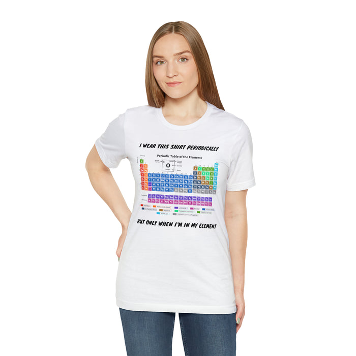 Unisex Jersey Short Sleeve Tee - Elemental Elegance: The Periodic Table of Chemical Elements