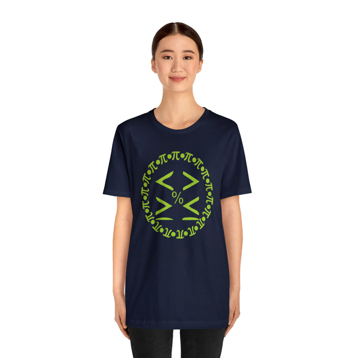 Unisex Jersey Short Sleeve Tee - Pi and Symbols: Mathematical Elegance