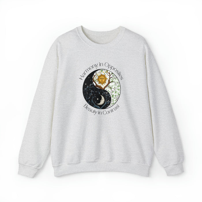 Unisex Heavy Blend™ Crewneck Sweatshirt - "Harmony in Opposites, Beauty in Contrast"