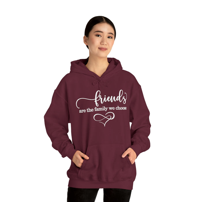 Unisex Heavy Blend™ Hooded Sweatshirt - "Friends Are the Family We Choose"