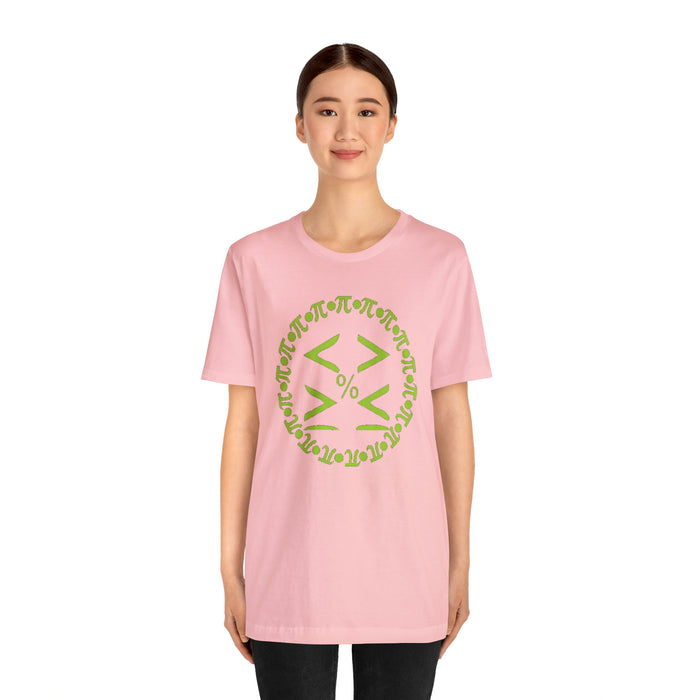 Unisex Jersey Short Sleeve Tee - Pi and Symbols: Mathematical Elegance