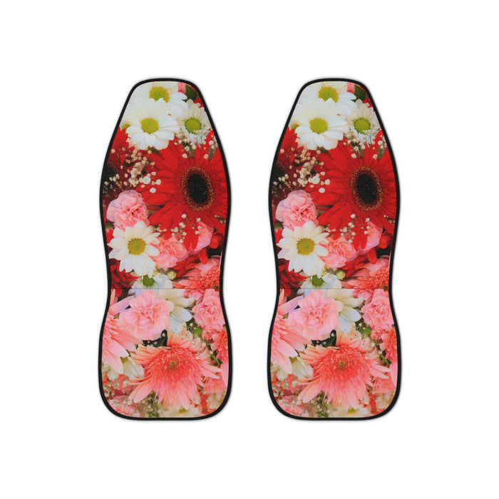 Car Seat Covers - BlossomGuard: Close-up Floral Elegance