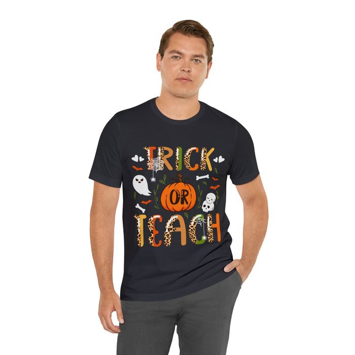 Unisex Jersey Short Sleeve Tee - "Trick or Teach"