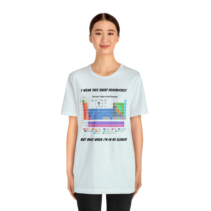 Unisex Jersey Short Sleeve Tee - Elemental Elegance: The Periodic Table of Chemical Elements