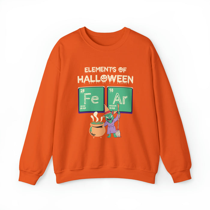 Unisex Heavy Blend™ Crewneck Sweatshirt - Spooky Halloween: Elements of Fear