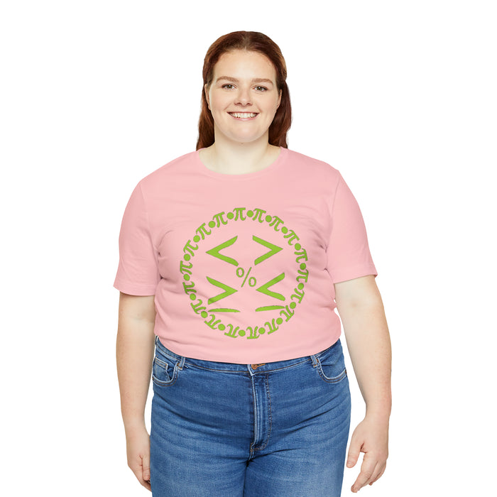 Unisex Jersey Short Sleeve Tee - Pi and Symbols: Mathematical Elegance