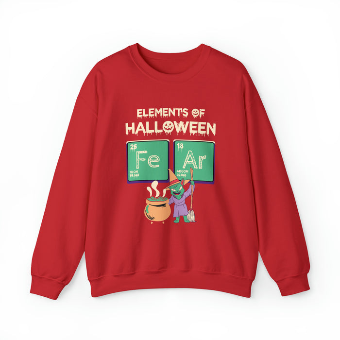 Unisex Heavy Blend™ Crewneck Sweatshirt - Spooky Halloween: Elements of Fear