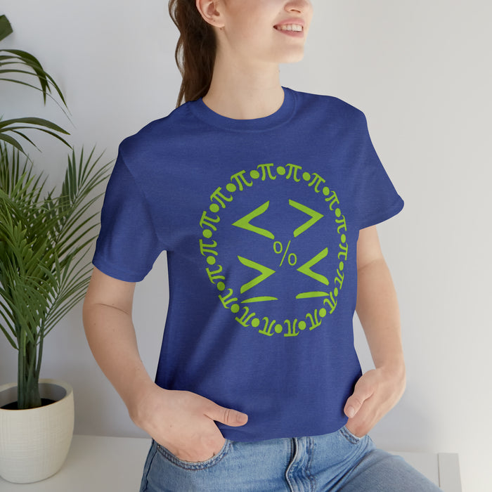 Unisex Jersey Short Sleeve Tee - Pi and Symbols: Mathematical Elegance