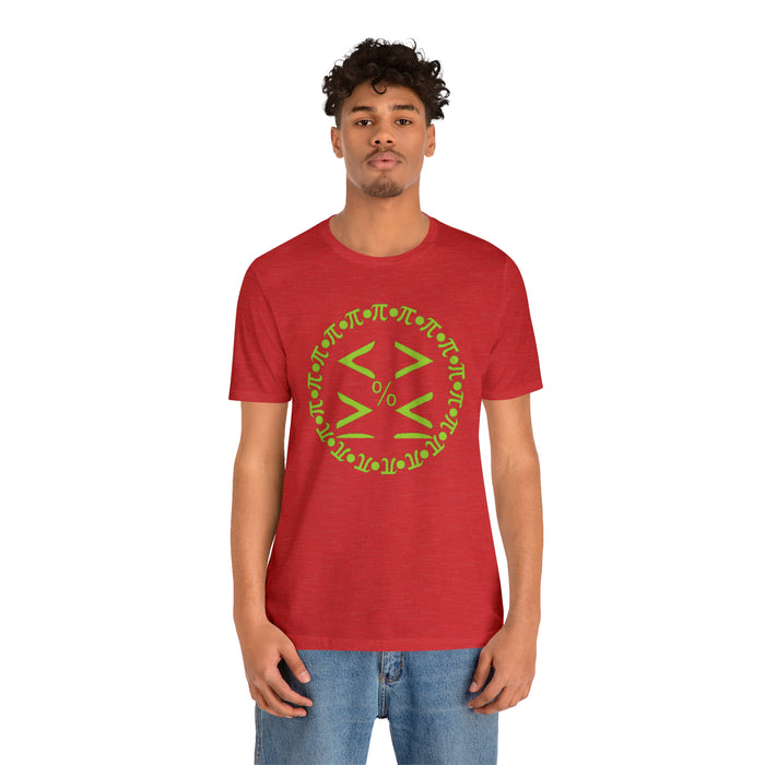 Unisex Jersey Short Sleeve Tee - Pi and Symbols: Mathematical Elegance