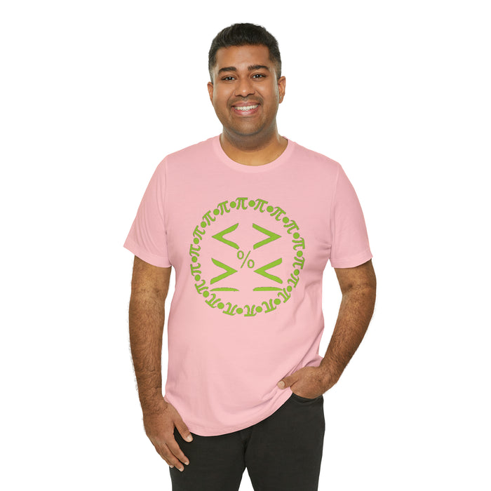 Unisex Jersey Short Sleeve Tee - Pi and Symbols: Mathematical Elegance