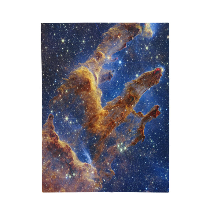 Velveteen Plush Blanket - Stellar Serenity: Pillars of Creation