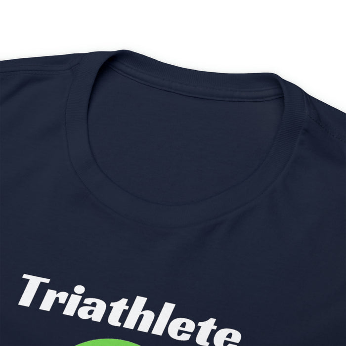 Unisex Heavy Cotton Tee - "Triathlete in Training": Read - Eat - Sleep