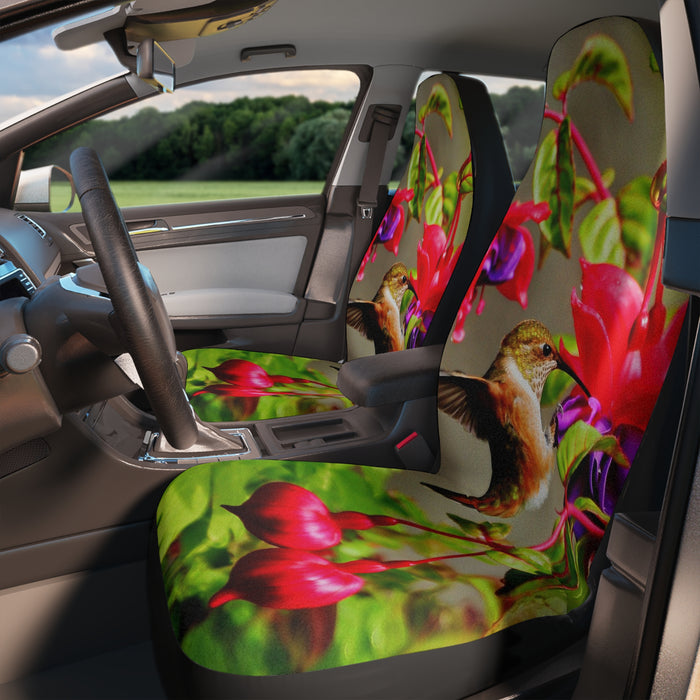 Car Seat Covers - Rufous Elegance: Vibrant Hummingbird