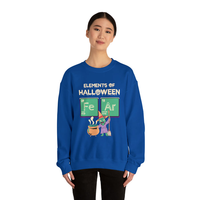 Unisex Heavy Blend™ Crewneck Sweatshirt - Spooky Halloween: Elements of Fear