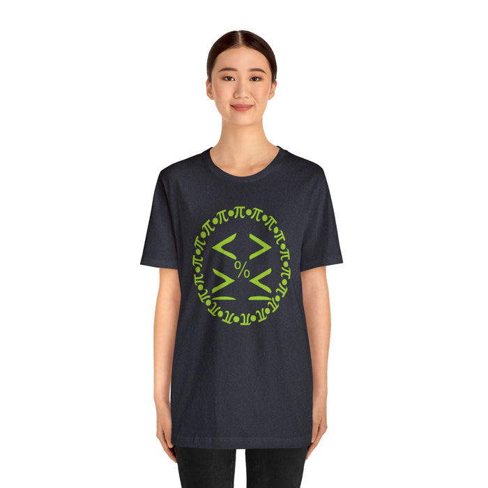 Unisex Jersey Short Sleeve Tee - Pi and Symbols: Mathematical Elegance