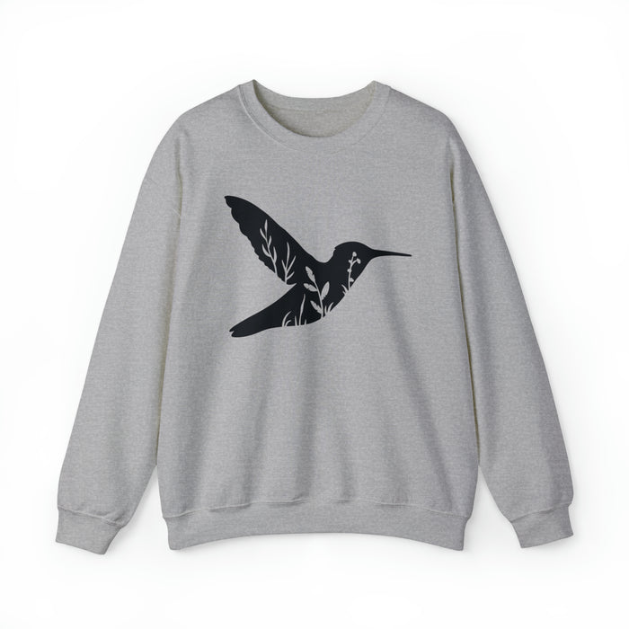 Unisex Heavy Blend™ Crewneck Sweatshirt - Whispers of Nature: Hummingbird Harmony 🌺🕊️