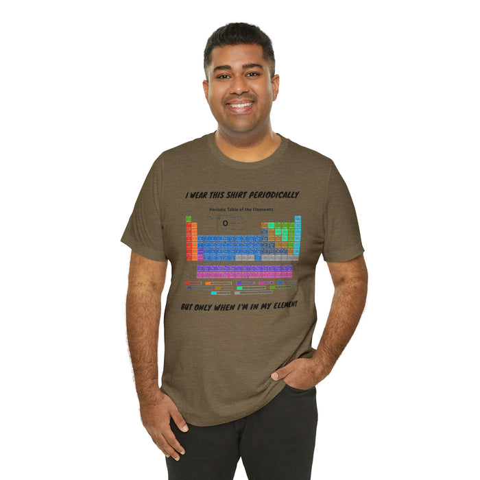 Unisex Jersey Short Sleeve Tee - Elemental Elegance: The Periodic Table of Chemical Elements