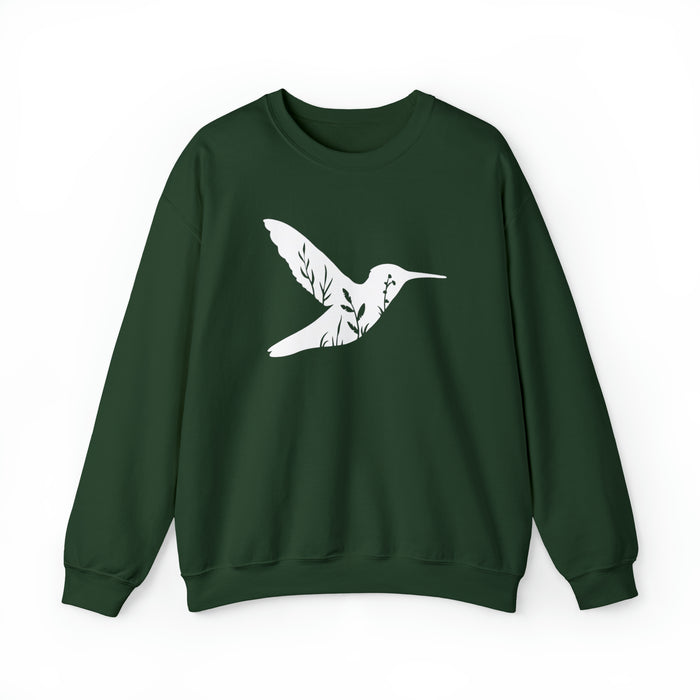 Unisex Heavy Blend™ Crewneck Sweatshirt - Whispers of Nature: Hummingbird Harmony 🌺🕊️